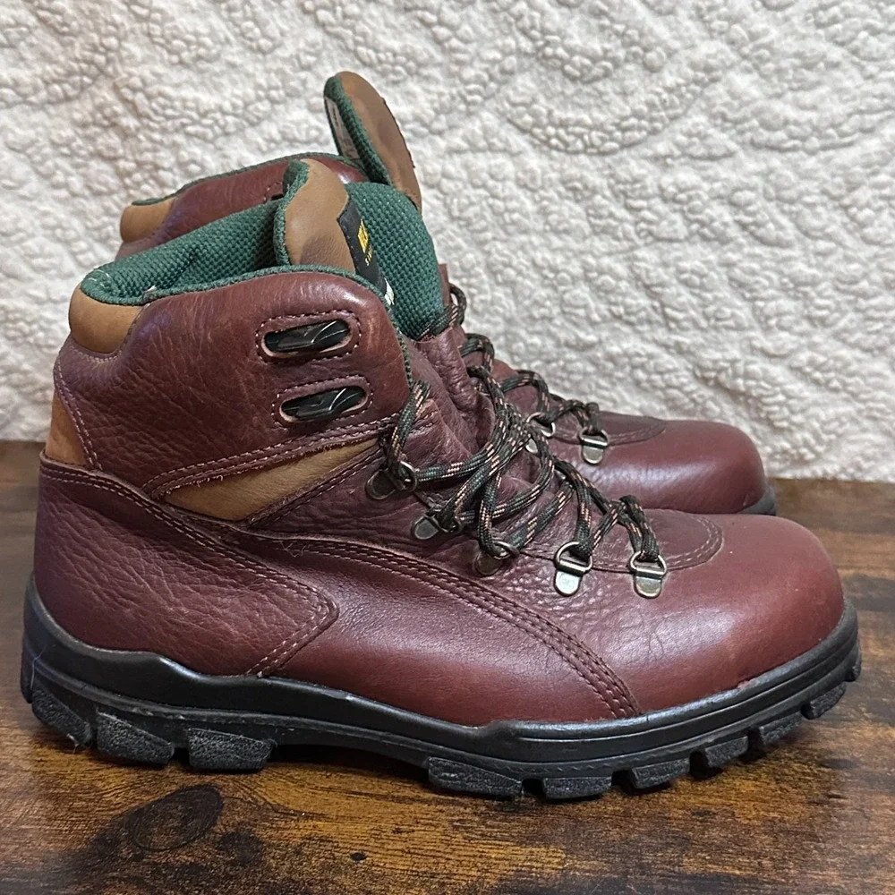 Wolverine DuraShocks Work Boots Brown‎ Leather 03979 Vibram Mens 9.5 M Gorpcore